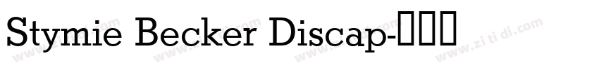 Stymie Becker Discap字体转换